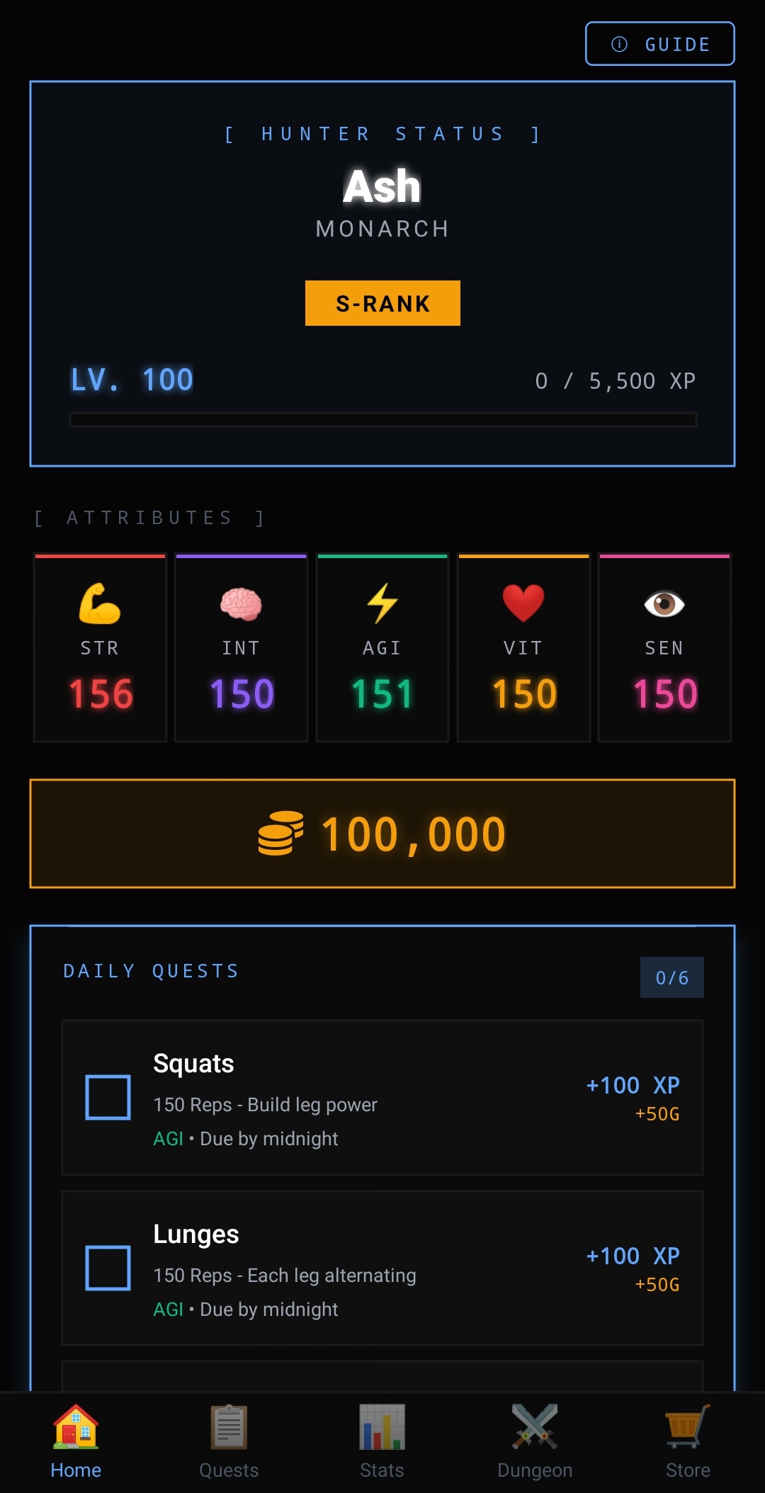 Solo Hunter App Screenshot